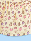 BambooTEC™ Bamboo Muslin Girls Frock – Fruit & Kitty Print | Pack of 2