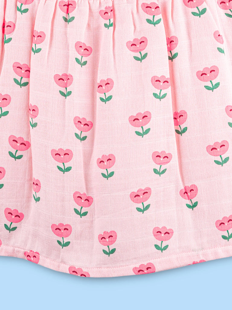 BambooTEC™ Bamboo Muslin Girls Frock – Floral & Flower Print | Pack of 2