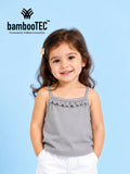 BambooTEC™ Bamboo Girls Camisole – Grey Sleeveless Ruffle Camisole