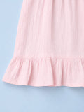 Organic Cotton Girls Frock Pack of 2 – Yellow & Pink Ruffle Frocks