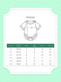 Premium Unisex 100% Bamboo Ultra-Soft fabric Pack of 3 Onesies with Beautiful Prints  - Grey, Orange & Off White