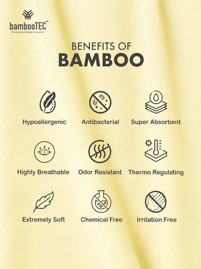BambooTEC™ Bamboo Kids Vest Pack of 2 – Yellow Sleeveless Vests