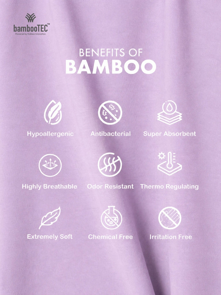 BambooTEC™ Bamboo Kids Vest Pack of 2 – Lavender Sleeveless Vests