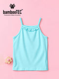 BambooTEC™ Bamboo Girls Camisole – Aqua Blue Sleeveless Ruffle Camisole