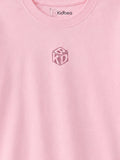 Light Organic Cotton Pink Graphic Print Half Sleeve T-Shirt | Unisex