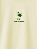 Organic Cotton Lemon Yellow Turtle Print Round Neck Half Sleeve T-Shirt for Boys