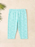 Organic Cotton Unisex Baby Co-ord Set – Soft Breathable Aqua Blue Dog Print Full Sleeve T-shirt & Pyjama for Infants