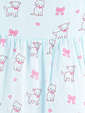 BambooTEC™ Bamboo Muslin Girls Frock – Puppy & Ice Cream Print | Pack of 2