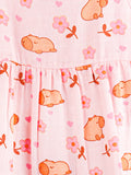 BambooTEC™ Bamboo Muslin Girls Frock – Bunny & Tulip Print | Pack of 2