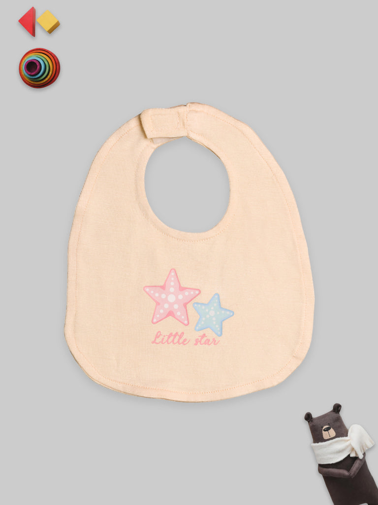 Kidbea 100 % Bamboo Fabric baby unisex Bibs | Little star , Love Mom & Space  | Pack of 3