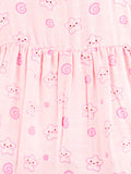 BambooTEC™ Bamboo Muslin Girls Frock – Cute Flower & Bee Print | Pack of 2