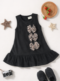 Baby Girl Black Frock with Bow Detail | 100% Organic Cotton