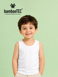 BambooTEC™ Bamboo Kids Vest Pack of 3 – White, Lavender & Grey Sleeveless Vests