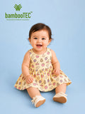 BambooTEC™ Bamboo Muslin Baby Girls Frock Pack of 3 – Cherry, Cat & Fruity Prints