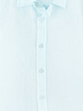 Linen Cotton Boys Shirt Pack of 2 – Light Blue & White Half-Sleeve Shirts