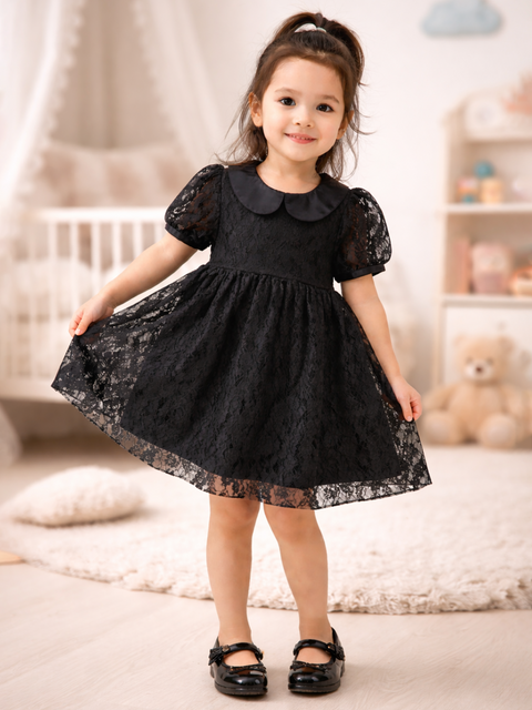 Girls Black Party Wear Frock Dress