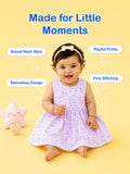 BambooTEC™ Bamboo Muslin Girls Frock – Star & Puppy Print | Pack of 2