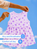 BambooTEC™ Bamboo Muslin Girls Frock – Bunny & Floral Print | Pack of 2