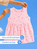 BambooTEC™ Bamboo Muslin Girls Frock – Floral & Frog Print | Pack of 2