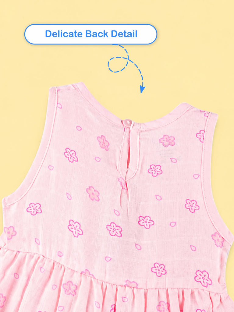 BambooTEC™ Bamboo Muslin Girls Frock – Floral & Flower Print | Pack of 2