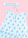 BambooTEC™ Bamboo Muslin Girls Frock – Fruit & Cherry Print | Pack of 2