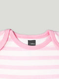 Kidbea 100% Organic cotton baby Pack of 5 onesies Unisex | Strips - Grey, Pink, Blue, Flower & Unicorn