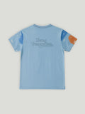Kidbea Boys Summer Co-Ord Set | Cotton T-Shirt and Shorts for Kids | Sky Blue