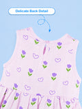 BambooTEC™ Bamboo Muslin Girls Frock – Flower & Tulip Print | Pack of 2