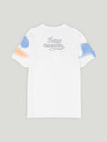 Kidbea Boys Summer Co-Ord Set | Cotton T-Shirt and Shorts for Kids | White