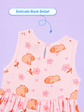 BambooTEC™ Bamboo Muslin Girls Frock – Bunny & Bird Print | Pack of 2