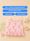 BambooTEC™ Bamboo Muslin Girls Frock – Bunny & Bird Print | Pack of 2