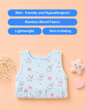 BambooTEC™ Bamboo Muslin Baby Girls Frock Pack of 3 – Cherry, Cat & Fruity Prints