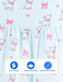 BambooTEC™ Bamboo Muslin Girls Frock – Puppy & Ice Cream Print | Pack of 2