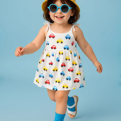 Premium Extra Soft Muslin Baby Girls Frock | Assorted Cute Prints