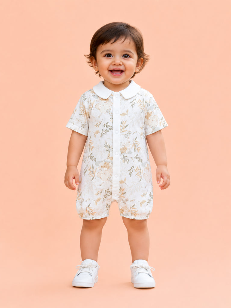 BambooTEC™ Unisex Bamboo Fabric Printed Baby Romper