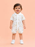 BambooTEC™ Unisex Bamboo Fabric Printed Baby Romper