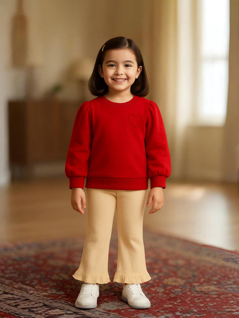 Girls Winter Co-ord | Organic Cotton Sweatshirt & Bottom