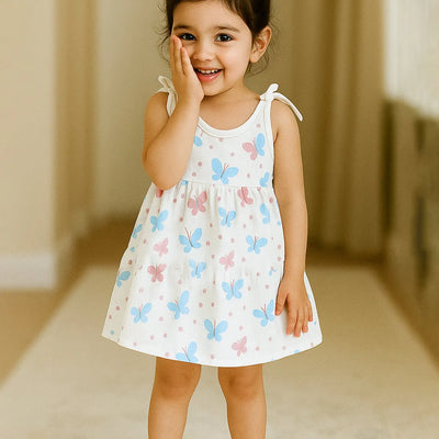 Premium Extra Soft Muslin Baby Girls Frock | Assorted Cute Prints