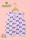 BambooTEC™ Bamboo Muslin Baby Jhabla – Monster Truck Print