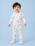 BambooTEC™ Unisex Bamboo Baby Romper – Woodland Friends Print