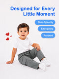Unisex Grey Cotton Kids Cargo Pants – Comfortable Everyday Bottomwear