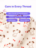 Organic Cotton Unisex Baby Co-ord Set – Soft Breathable Dog Print Full Sleeve T-shirt & Pyjama for Infants