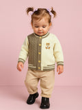 Organic Cotton Baby Winter Cardigan | Soft Knitted Bear Sweater