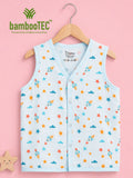 BambooTEC™ Bamboo Muslin Baby Jhabla – Rocket & Star Print