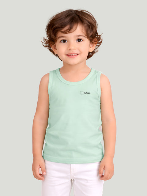 Mint Green Bamboo Vest for Boys – Soft Lightweight & Breathable