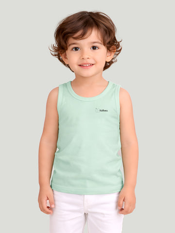 Mint Green Bamboo Vest for Boys – Soft Lightweight & Breathable
