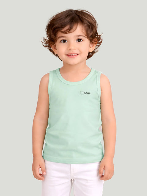 Mint Green Bamboo Vest for Boys – Soft Lightweight & Breathable