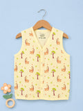 BambooTEC™ Bamboo Muslin Baby Jhabla – Giraffe & Tree Print