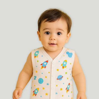 Premium Extra Soft Muslin Baby Jhabla | Assorted Cute Prints