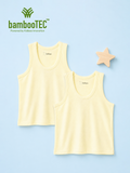 BambooTEC™ Bamboo Kids Vest Pack of 2 – Yellow Sleeveless Vests